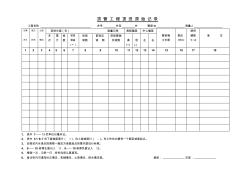 顶管工程顶进原始记录