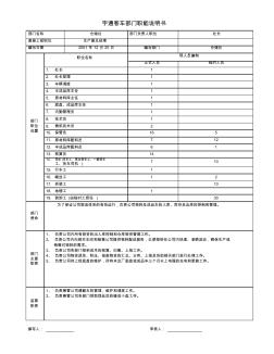 項(xiàng)目方案：倉(cāng)儲(chǔ)處部門(mén)職能說(shuō)明書(shū)