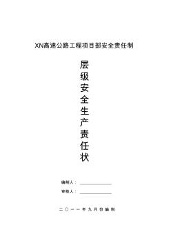 项目部层级安全责任书[宝典]