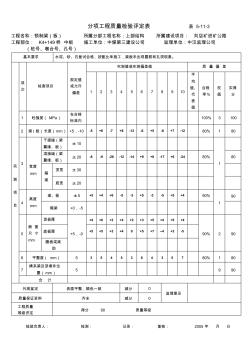 预制梁(板)分项工程质量检验评定表表5