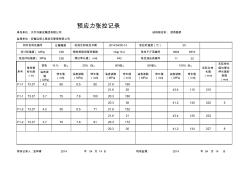 預(yù)應(yīng)力張拉、壓漿記錄表