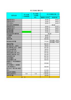 风口风阀支架计算公式