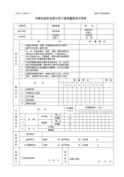 风管及部件安装分项工程质量验收记录表 (4)