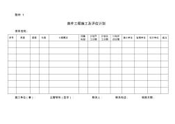 首件施工及评估计划及申请表(附件1、2)