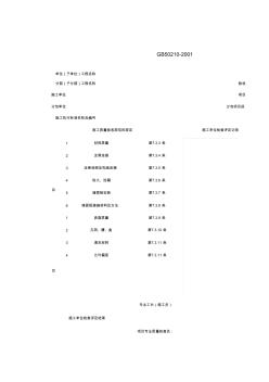 骨架隔墙工程检验批质量验收记录表