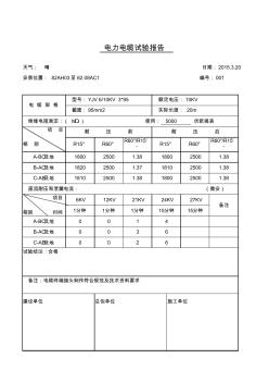 高壓電力電纜試驗(yàn)報(bào)告 (3)