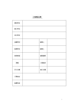 齐全施工现场五牌一图内容