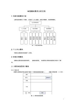 舉報(bào)模塊需求文檔