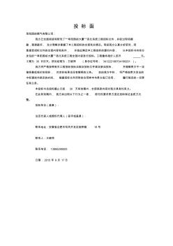 亮化工程標書樣本