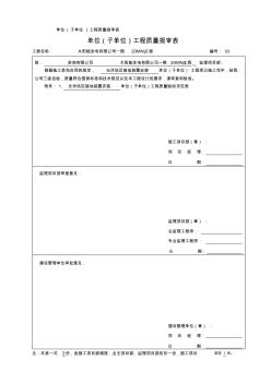 光伏場區(qū)接地裝置安裝3單位工程質(zhì)量驗(yàn)收評定表