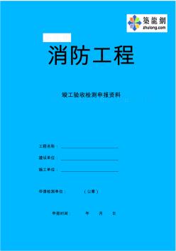 內(nèi)蒙古消防工程竣工驗收檢測申報資料表格p