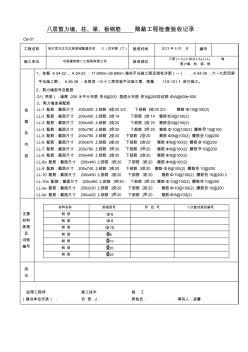 剪力墙、柱、梁、板钢筋隐蔽