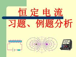 华南师范大学电磁学习题课-恒定电流