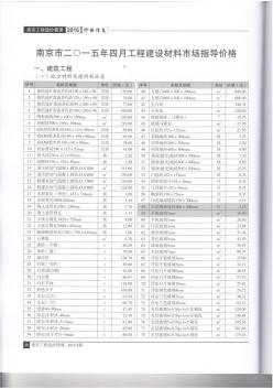 南京工程造价管理2015年第4期