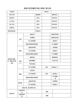 南昌市民用建筑節(jié)能工程竣工登記表空白表格