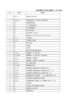 国标建筑专业废止图集【2016年6月1日止】