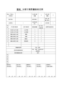 基础分部工程质量验收记录 (2)