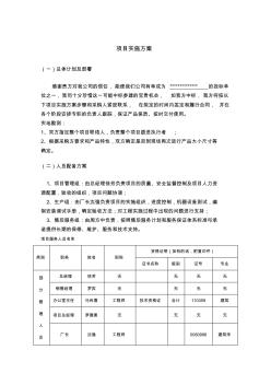 家具项目实施方案