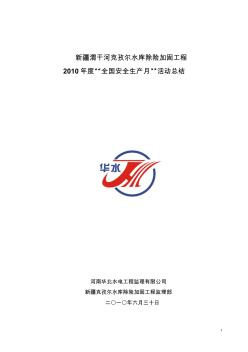 年度全國安全生產(chǎn)月活動(dòng)總結(jié)