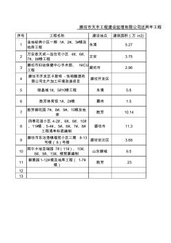 廊坊市天丰工程建设监理有限公司近两年工程造价咨询主要业绩一览表