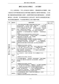 建筑工程安全文明施工要求