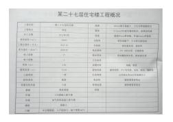 建筑工程技术经济指标(2011年河北省27层住宅楼工程)