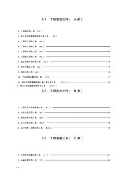 建筑工程施工文件目录