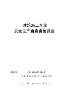 建筑施工企業(yè)自檢自查