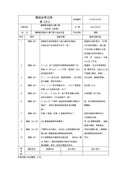 建筑施工图图纸会审记录