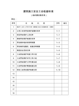 建筑施工安全工会检查标准(第一本)