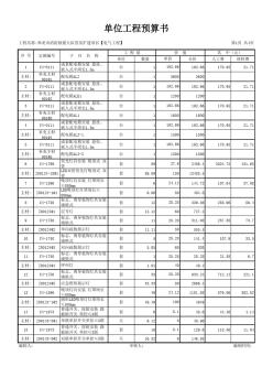 建筑概算【電氣工程】單位工程預(yù)算書(基本單位)-豎向