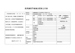 建筑節(jié)能公示表(報(bào)紙)