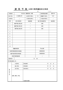 建筑節(jié)能分部工程質(zhì)量驗(yàn)收記錄表 (3)