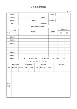 建设工程质量检查表汇总 (2)