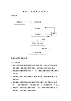 抹灰工程质量控制要点