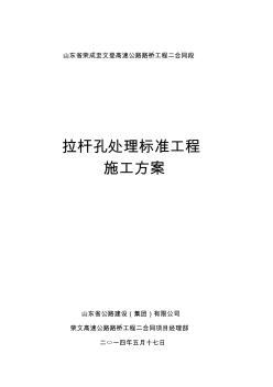 拉桿孔處理標準工程施工方案 (2)