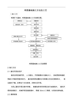 明挖基础施工方法及工艺