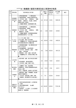 景观改造工程清单