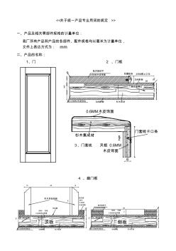 木門專業(yè)用語規(guī)范