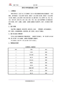 某特大桥桩基础施工方案