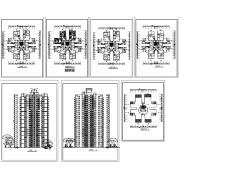 某高层住宅楼建筑设计图(共7张)