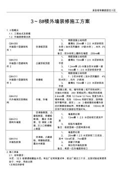 楼外墙装修施工方案