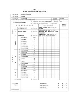 模板及支架检验批质量验收记录表(完成)