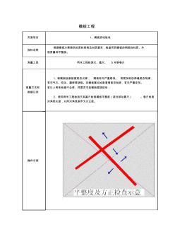 模板工程实测实量