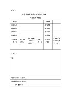 江蘇省建筑施工省級文明工地現(xiàn)場安全考核評分表(市政公用工程) (3)