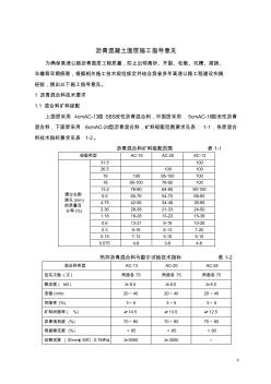 沥青混凝土面层施工指导意见