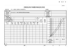 沥青混合料矿料级配试验检测记录表