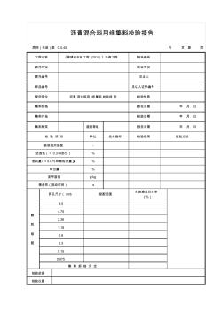 沥青混合料用细集料检验报告