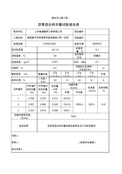 瀝青砼AC-13車轍試驗(yàn)報(bào)告表