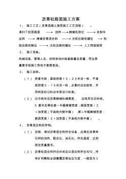 瀝青砼路面施工方案 (2)